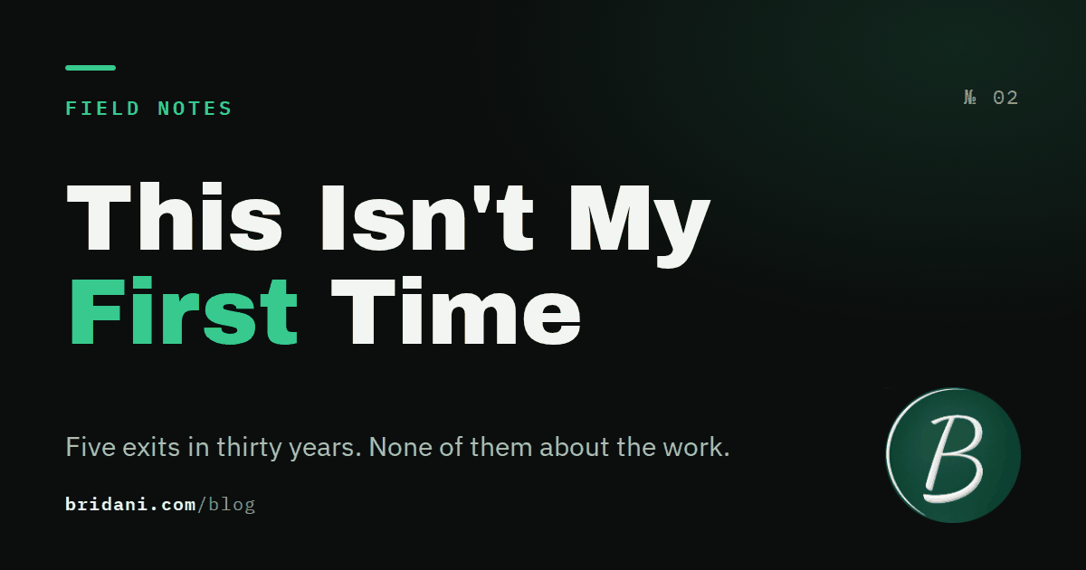 This Isn't My First Time